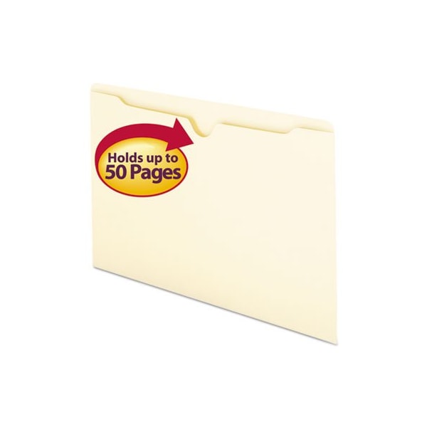 Smead Smead, MANILA FILE JACKETS, 1-PLY STRAIGHT TAB, LEGAL SIZE, MANILA, 100PK 76410 - main